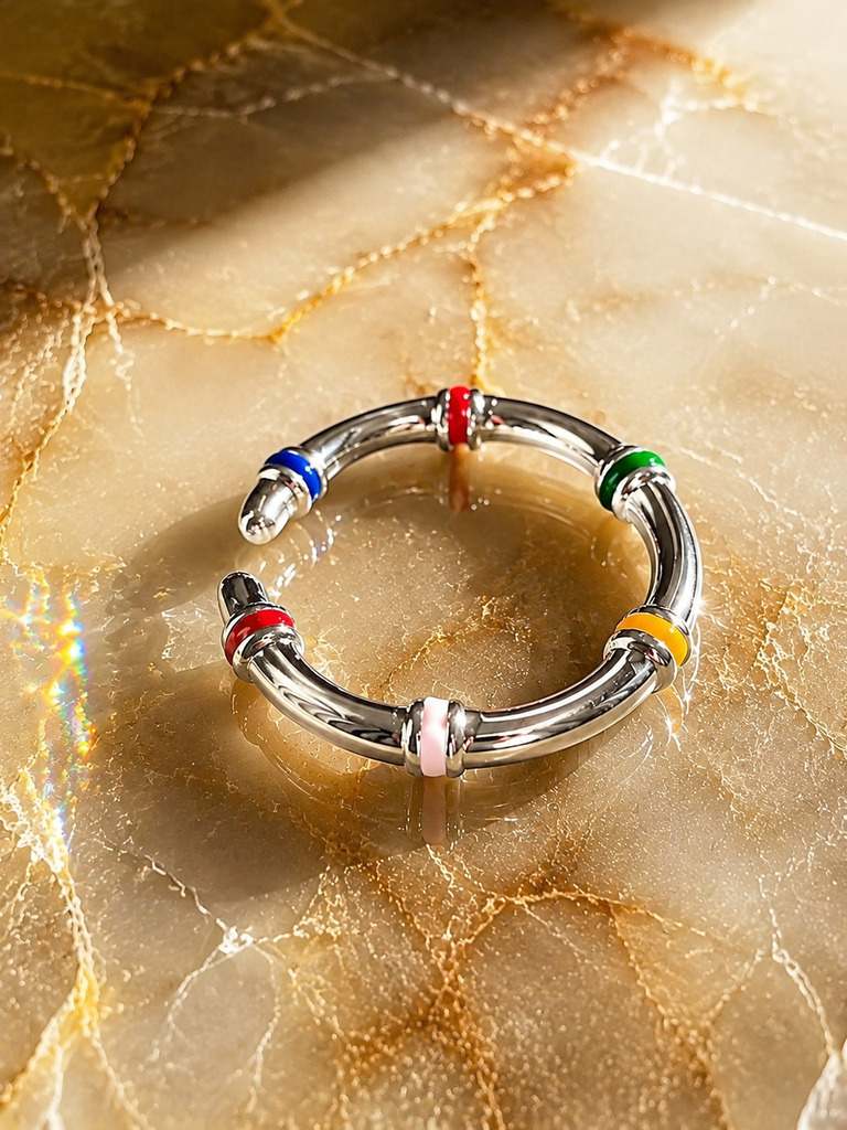 Red Enamel Ring