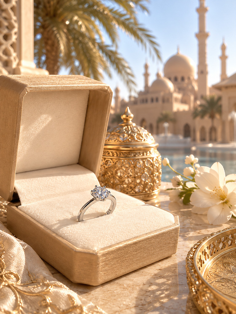 Silver Solitaire Ring
