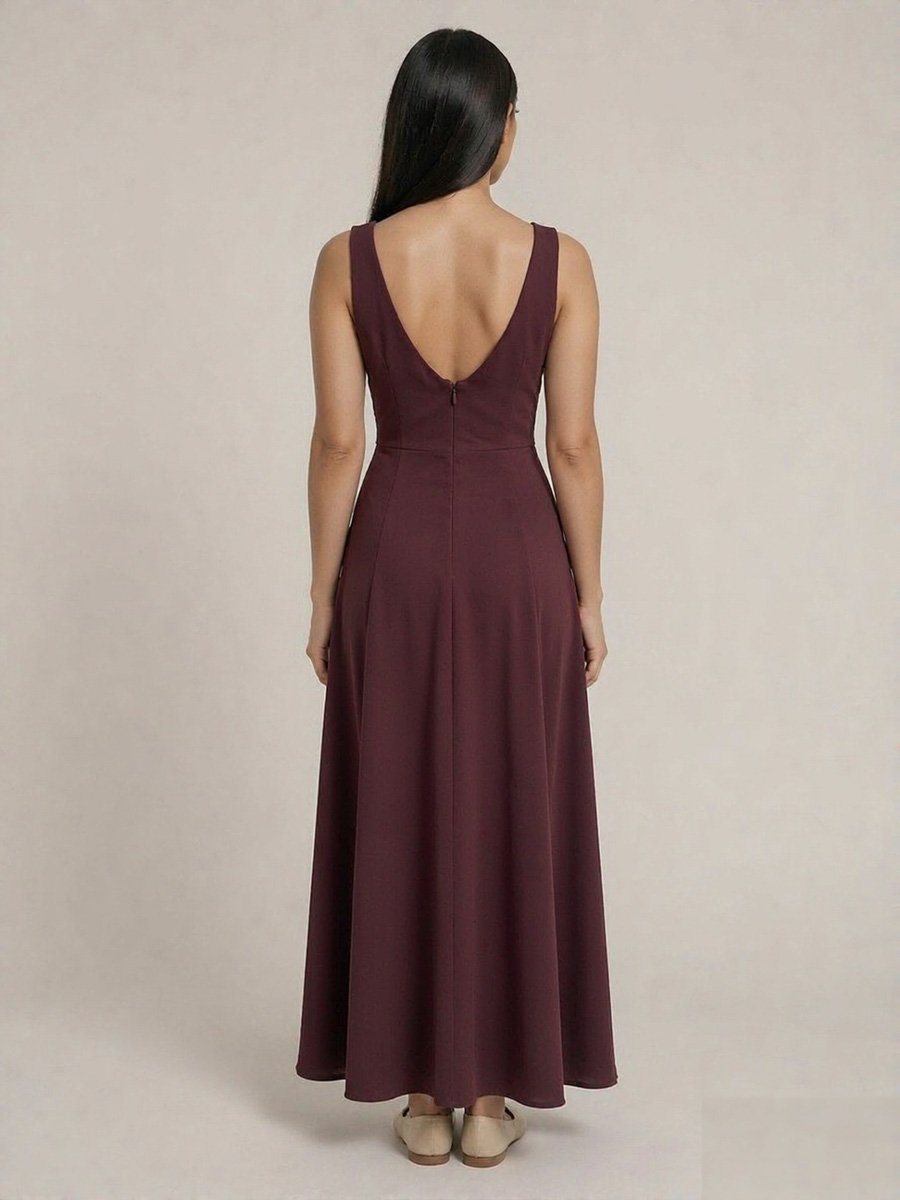 Sleeveless A-Line Maxi Dress
