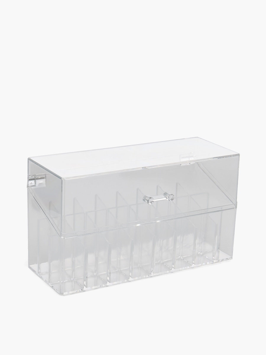 Lipstick 24-Compartment Organizer with Lid
