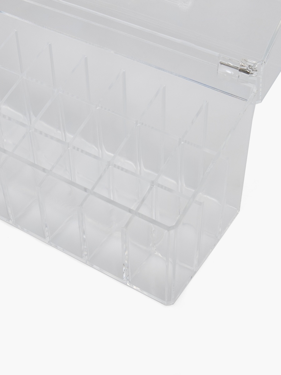 Lipstick 24-Compartment Organizer with Lid