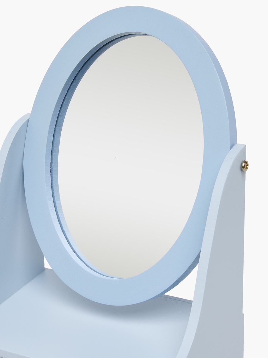 Jewellery Organizer with Daisy Print and Mirror - 18x5x15 cms