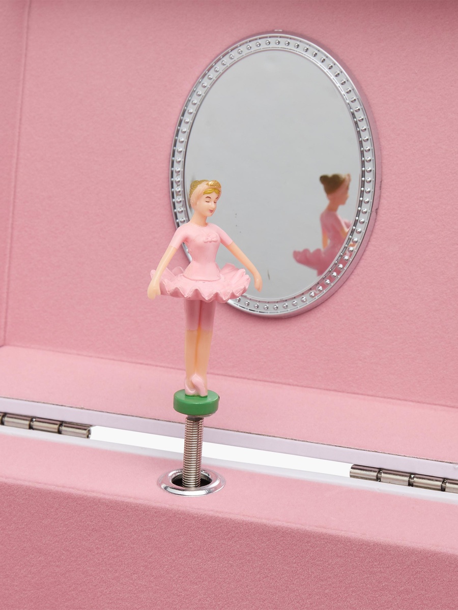 4 Compartment Jewellery Organizer Ballerina Print - 16.8x13x14 cm