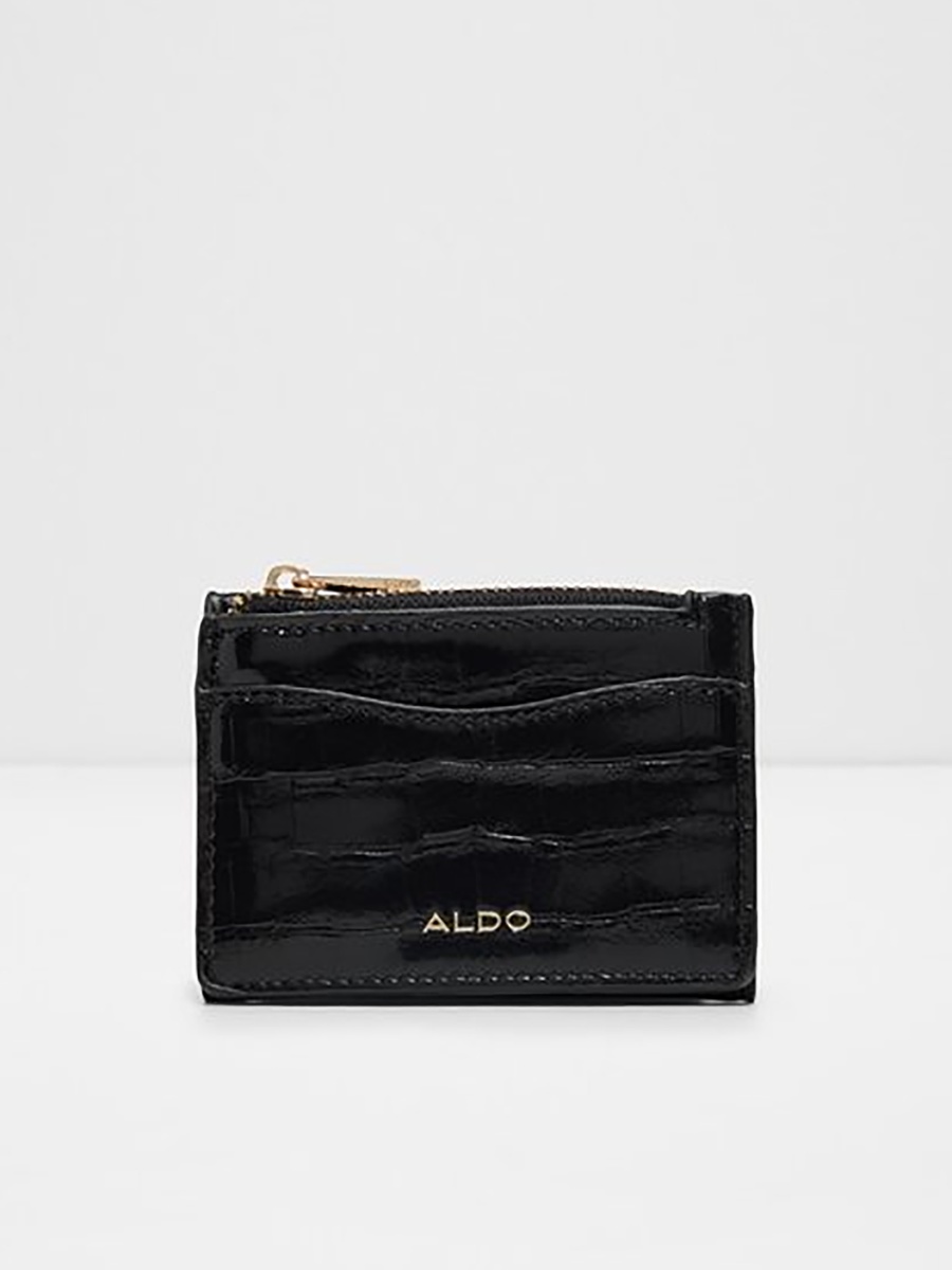 Riella Croc Textured Wallet with Fold Closure|8x10x3cm