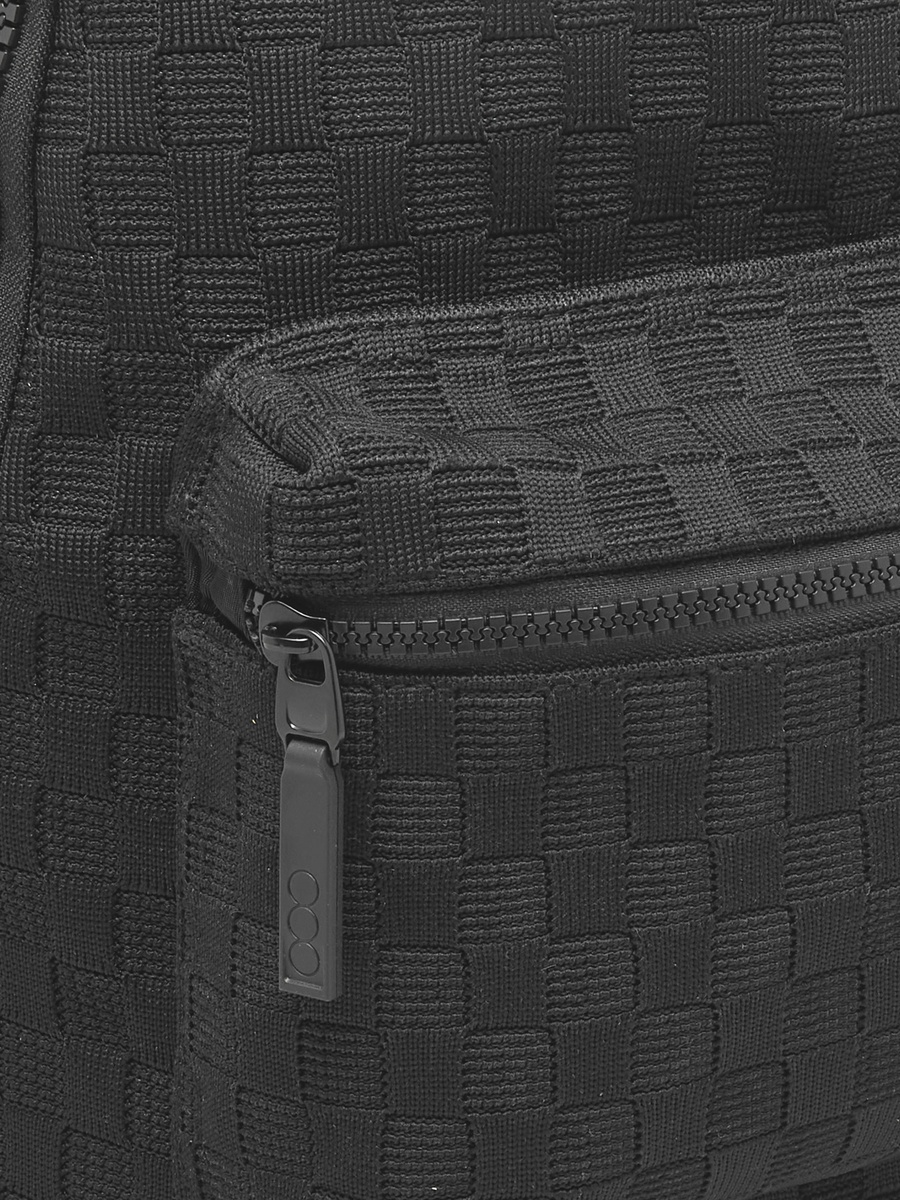 Checked Printed Backpack with Adjustable Shoulder Straps