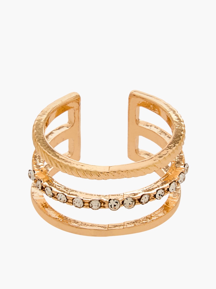 Set of 6 - Assorted Gold Tone Ring