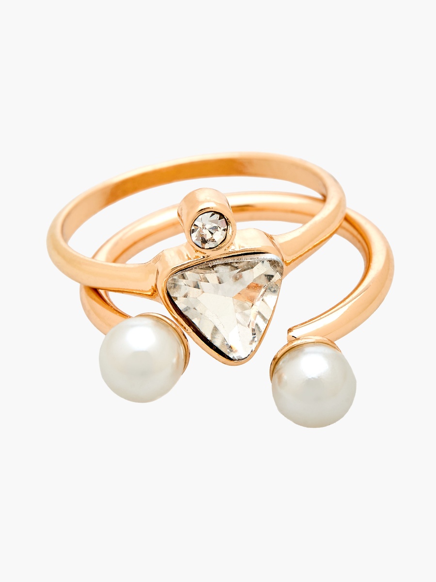 Set of 6 - Assorted Gold Tone Ring