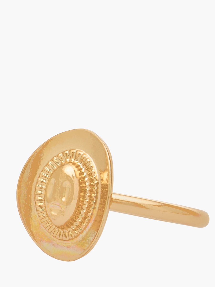 Pack of 10 Gold Tone Ring with Assorted Design