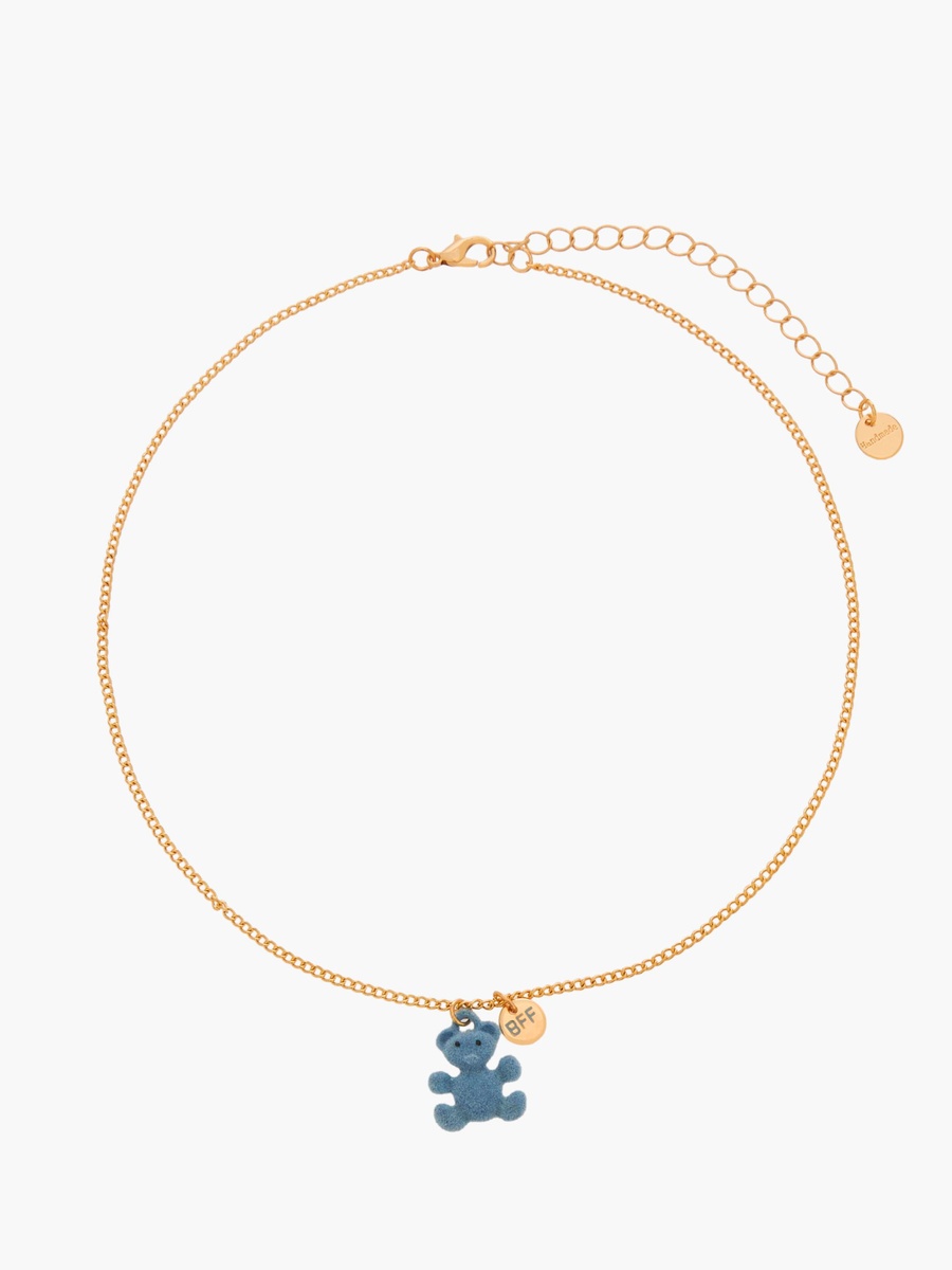 Pack of 2 Gold Tone Necklace with Bear Design