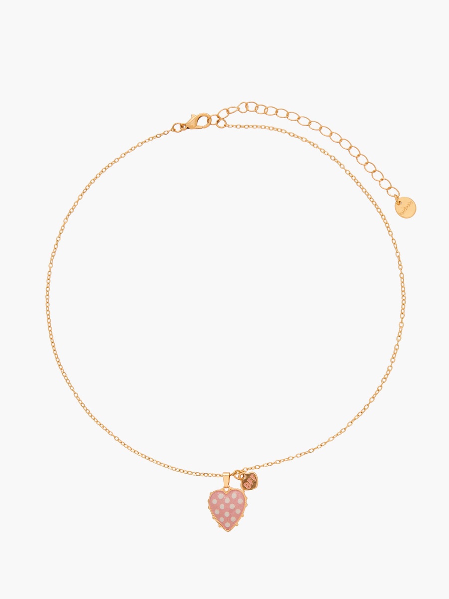 Pack of 2 Gold Tone Necklace with Heart Pendant