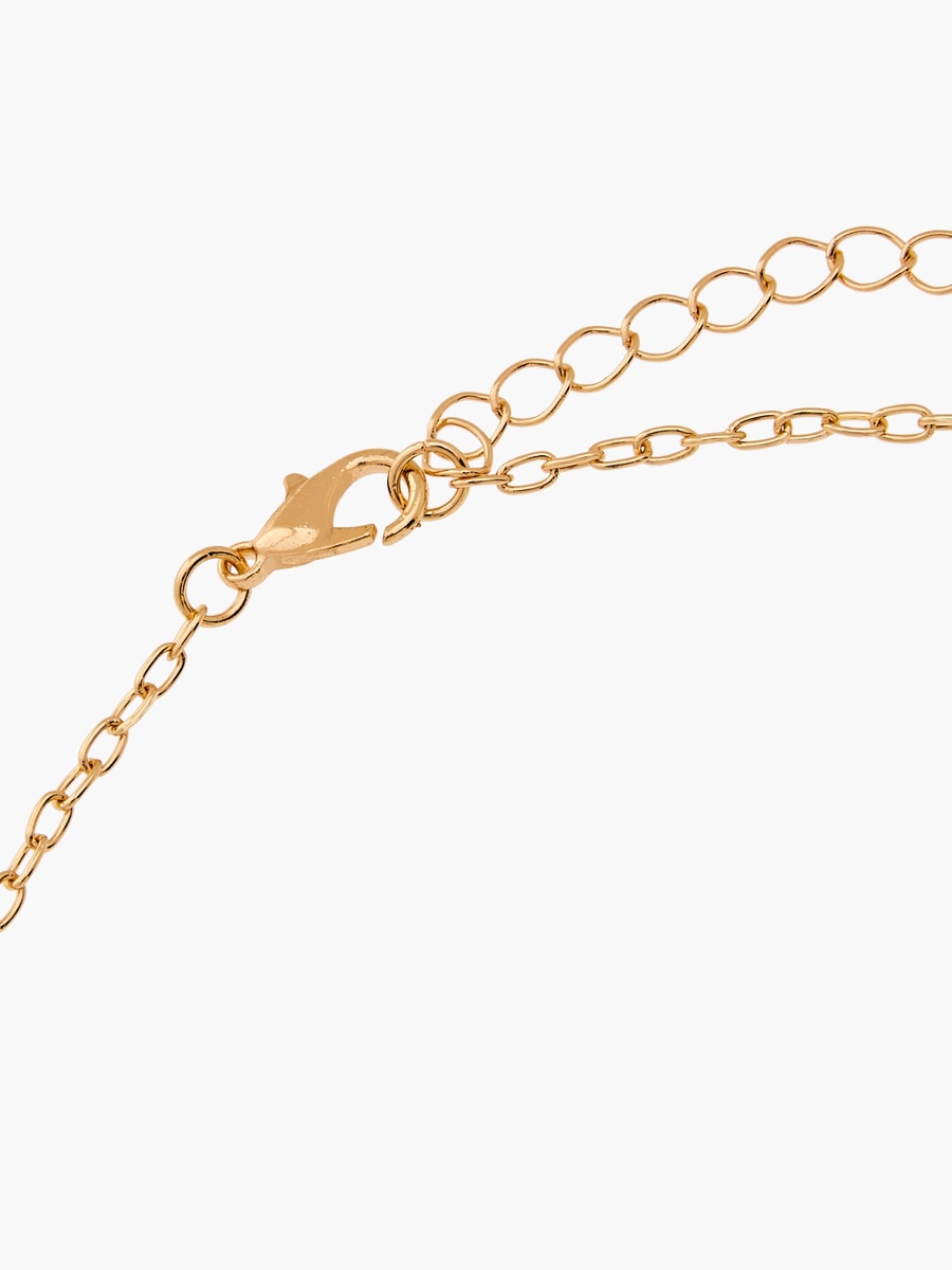 Pack of 2 Gold Tone Necklace with Heart Pendant