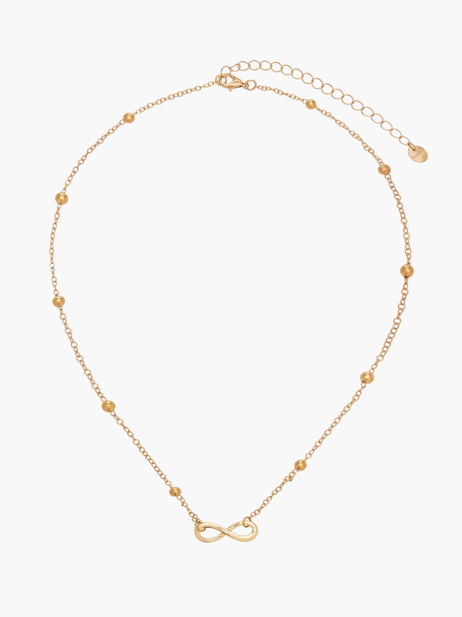 Pack of 5 Gold Tone Necklace with Metallic Charms
