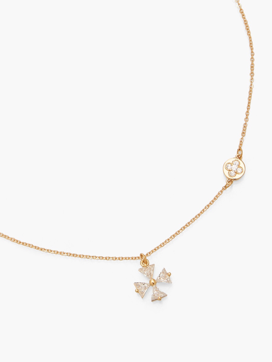 Gold Tone Necklace with Cross Pendant