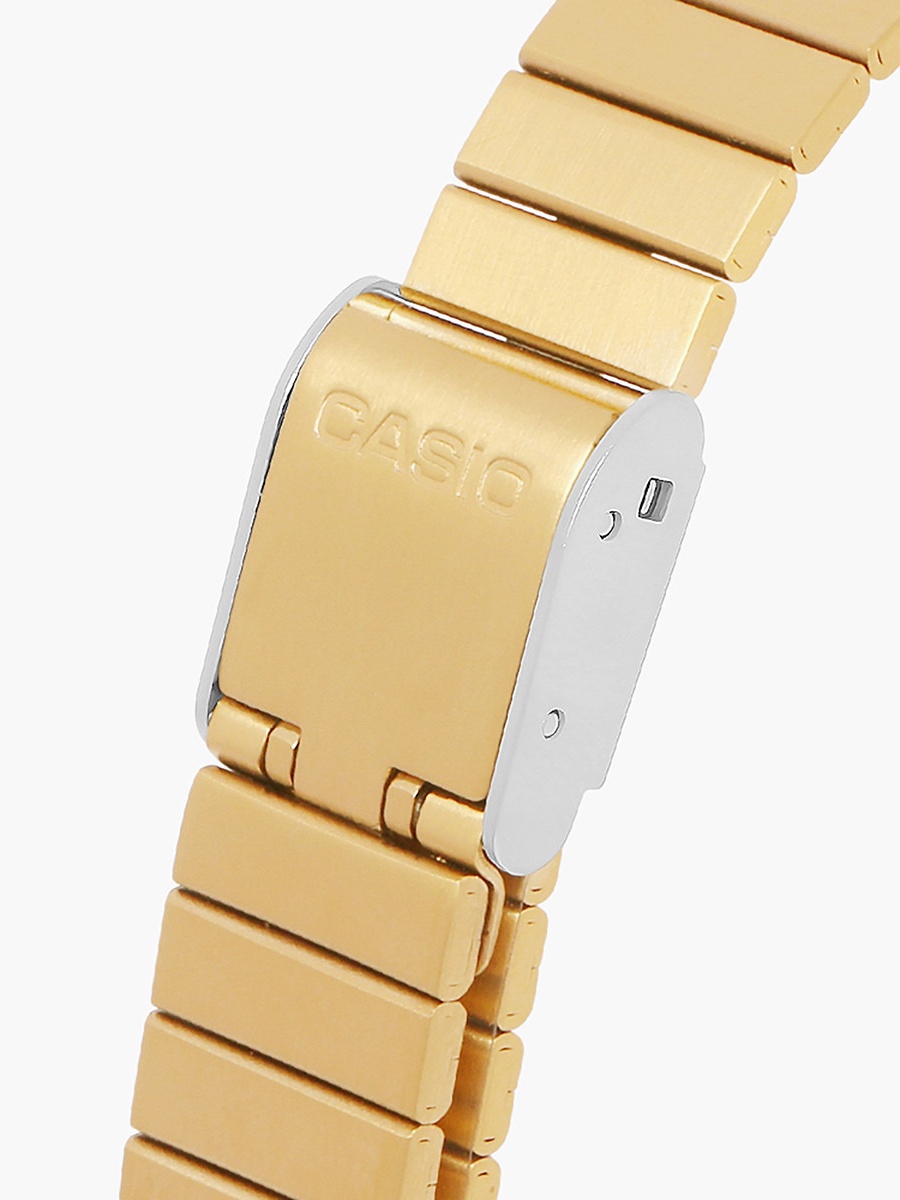 Men Gold Analog Stainless Steel Strap Watch -MQ-24G-9EDF