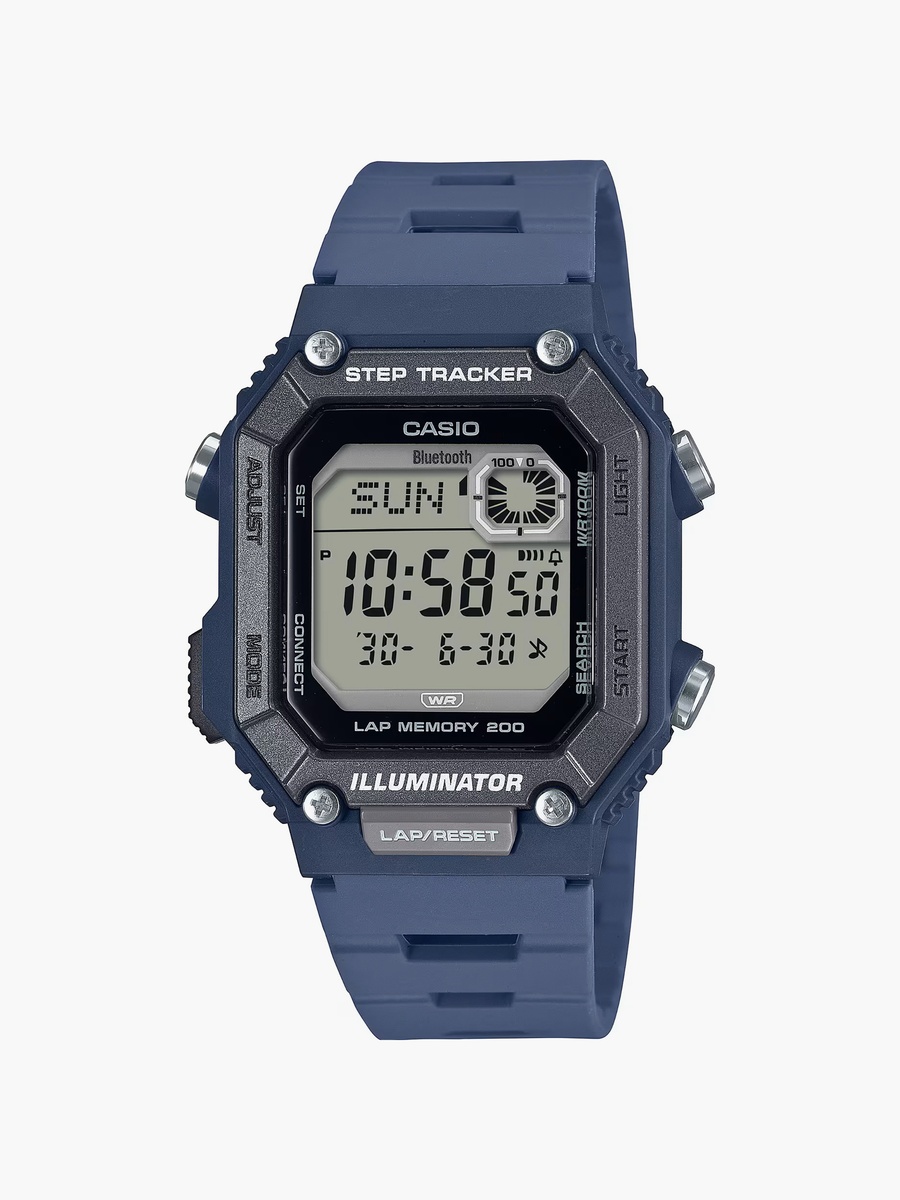 Men 41 MM Blue Digital Silicone Watch | WS-B1000-2AVDF