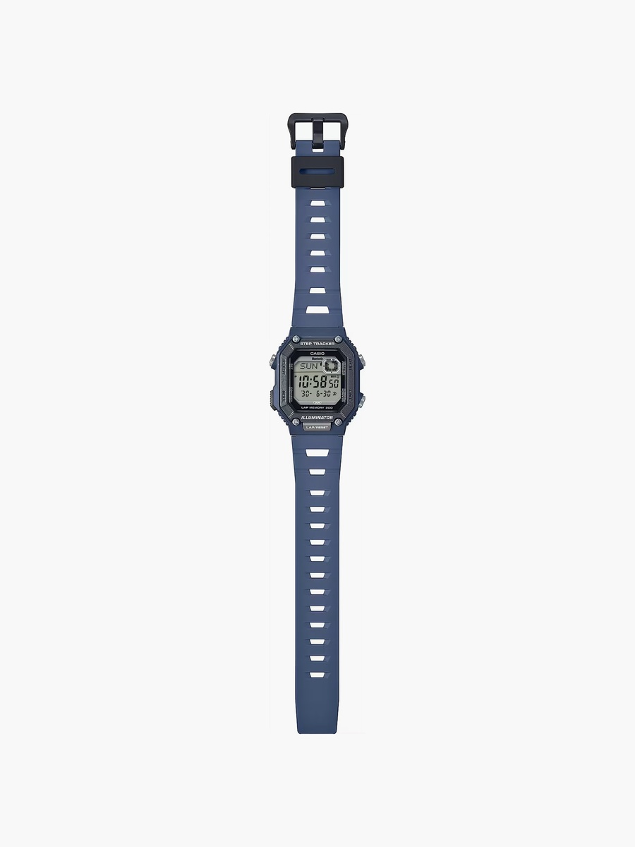 Men 41 MM Blue Digital Silicone Watch | WS-B1000-2AVDF