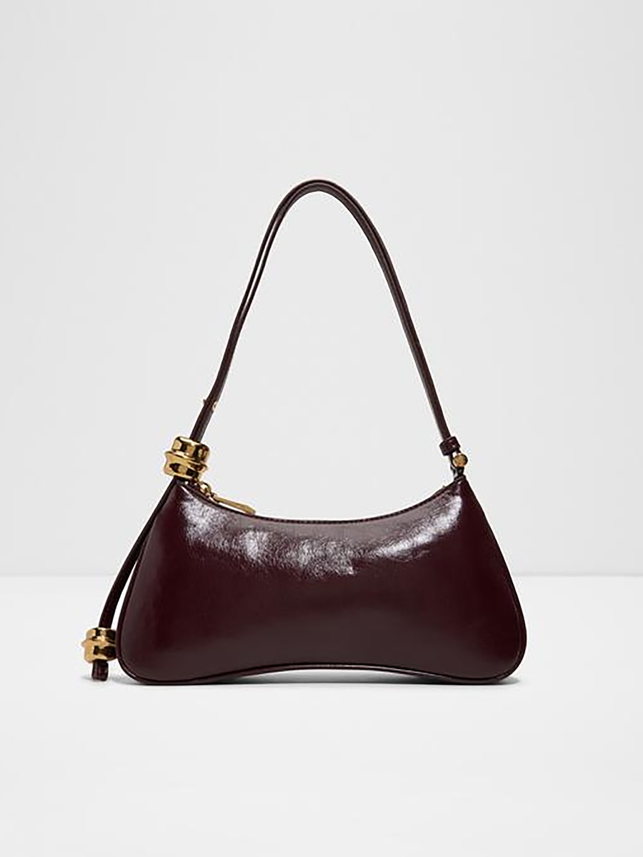 Amellie Plain Single Handle Shoulder Bag with Zipper Closure