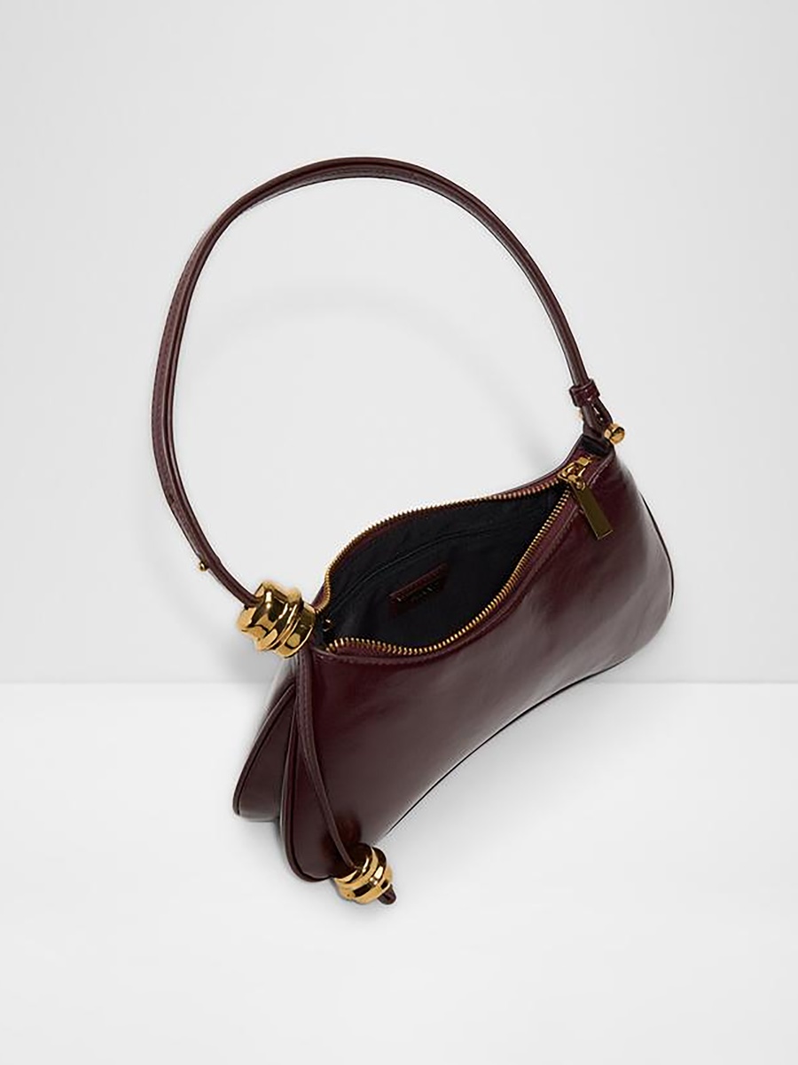 Amellie Plain Single Handle Shoulder Bag with Zipper Closure