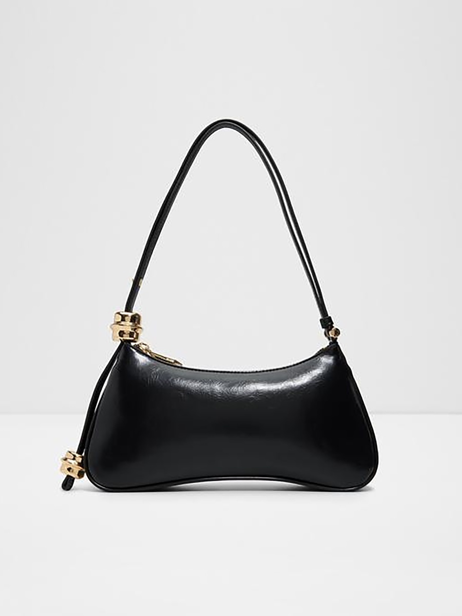 Amellie Plain Single Handle Shoulder Bag with Zipper Closure