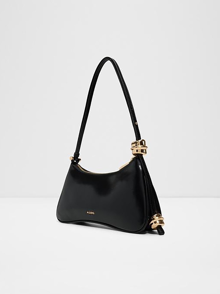 Amellie Plain Single Handle Shoulder Bag with Zipper Closure