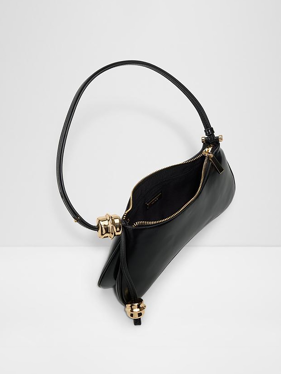 Amellie Plain Single Handle Shoulder Bag with Zipper Closure