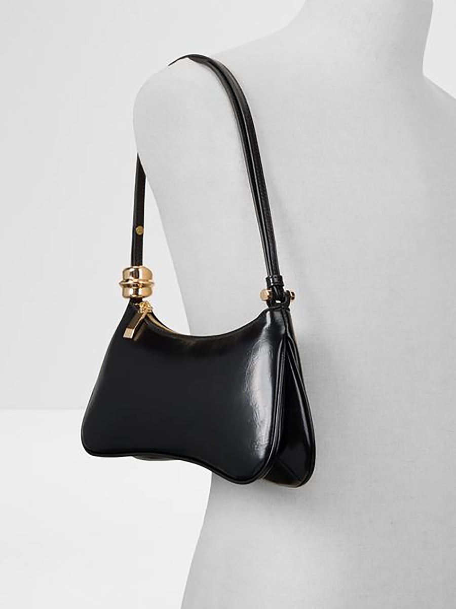 Amellie Plain Single Handle Shoulder Bag with Zipper Closure