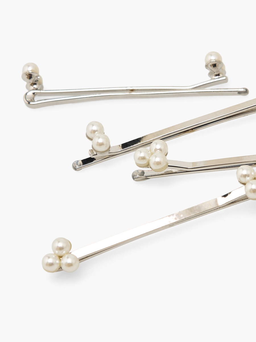 Pack of 4 Pearl Hairpin with Embellishments