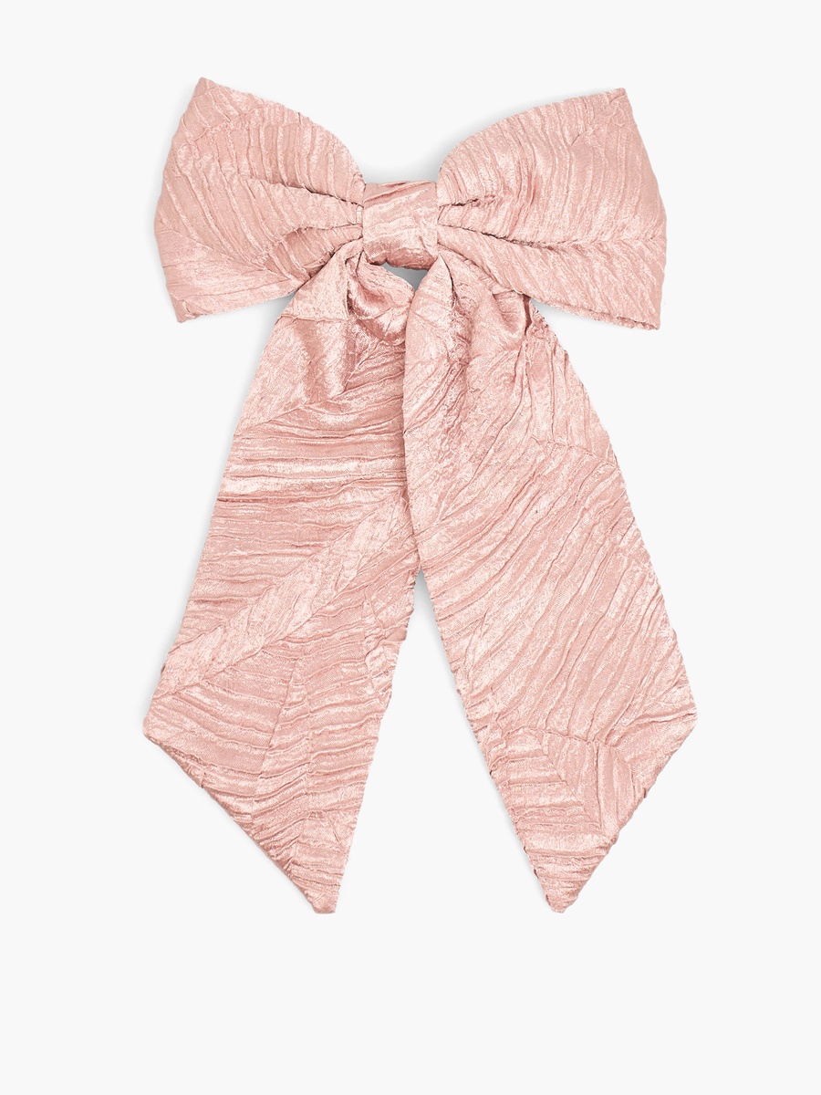 Textured Bow Hair Clip