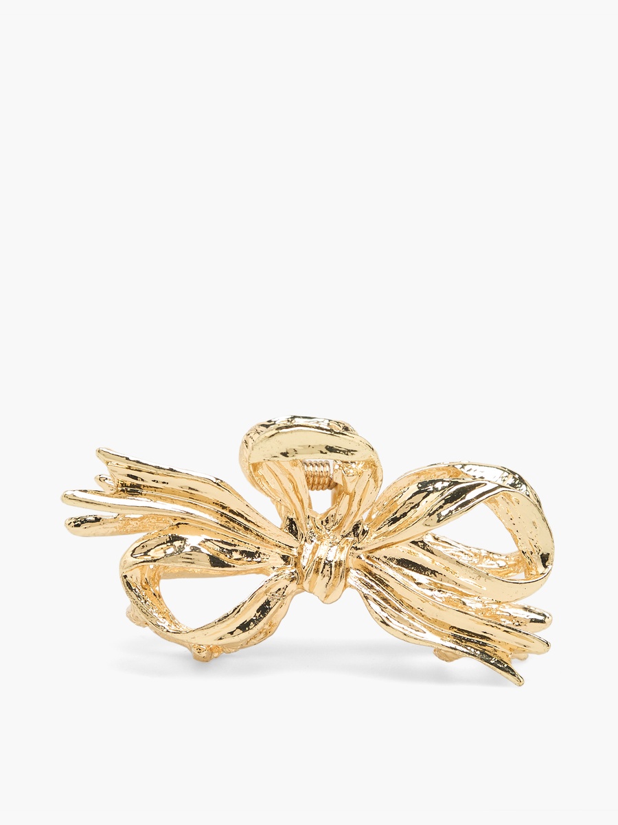Metallic Bow Hair Claw