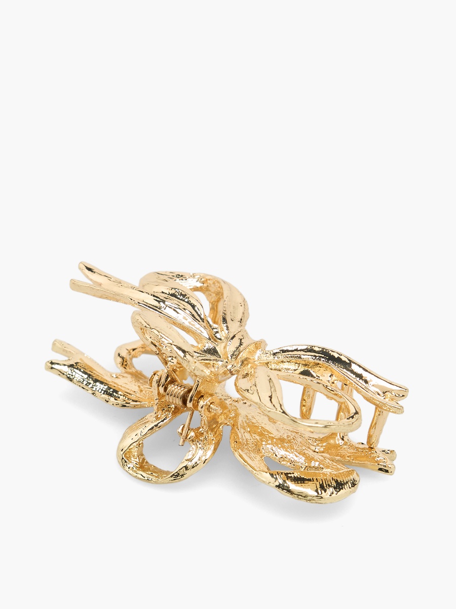 Metallic Bow Hair Claw