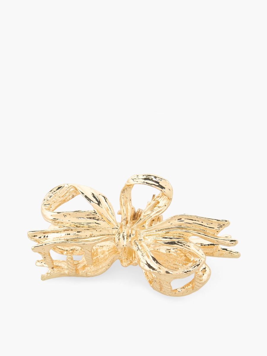 Metallic Bow Hair Claw