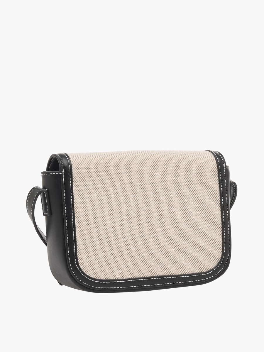 Textured Crossbody Bag with Adjustable Strap