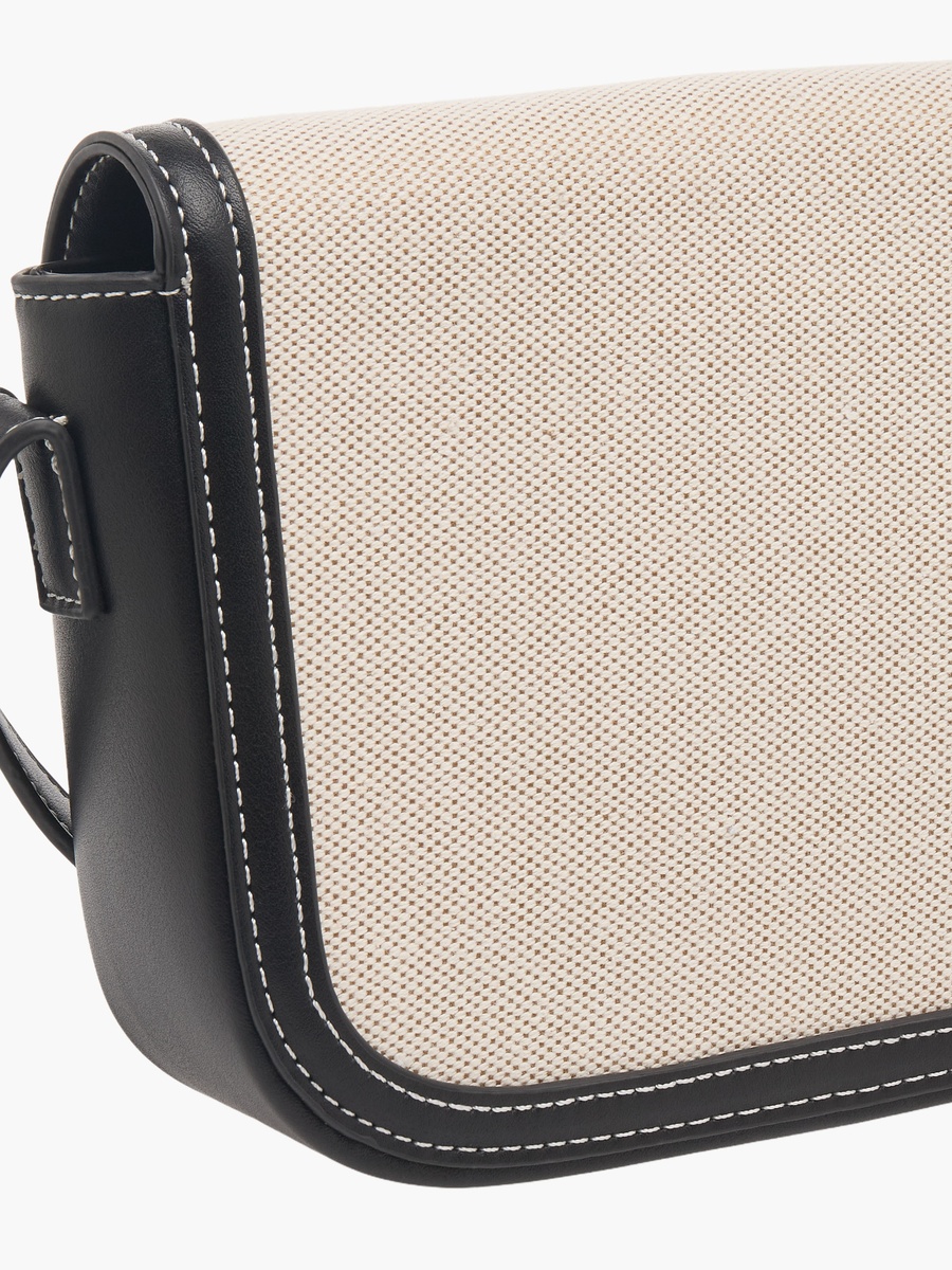 Textured Crossbody Bag with Adjustable Strap
