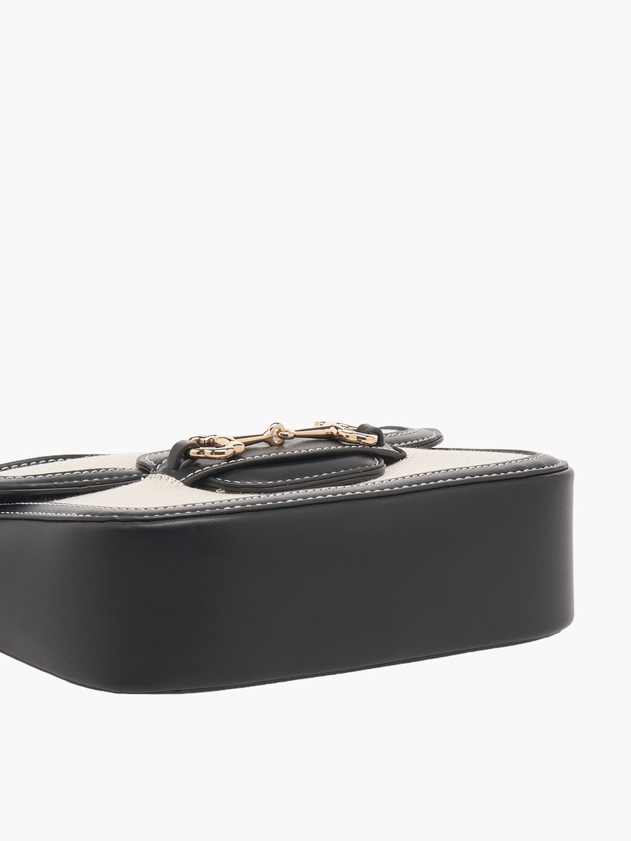 Textured Crossbody Bag with Adjustable Strap