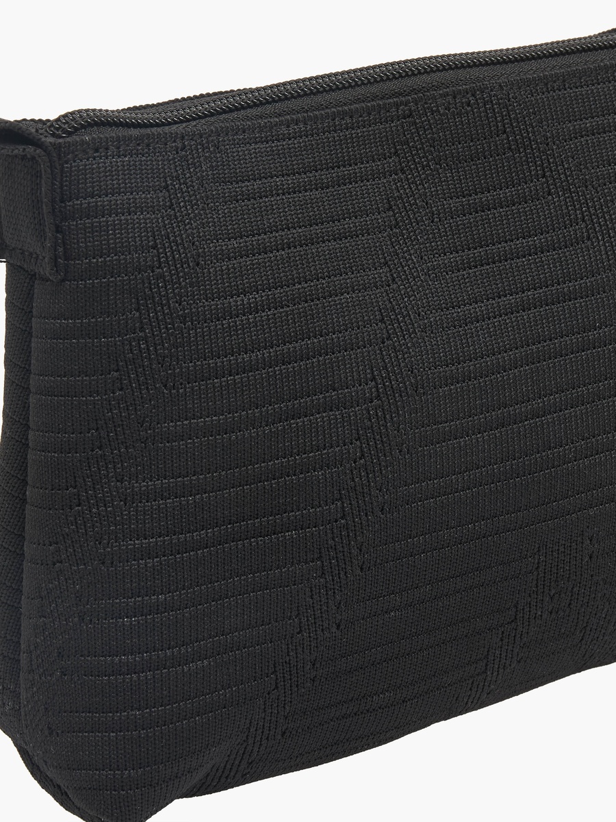 Textured Crossbody Bag with Adjustable Strap
