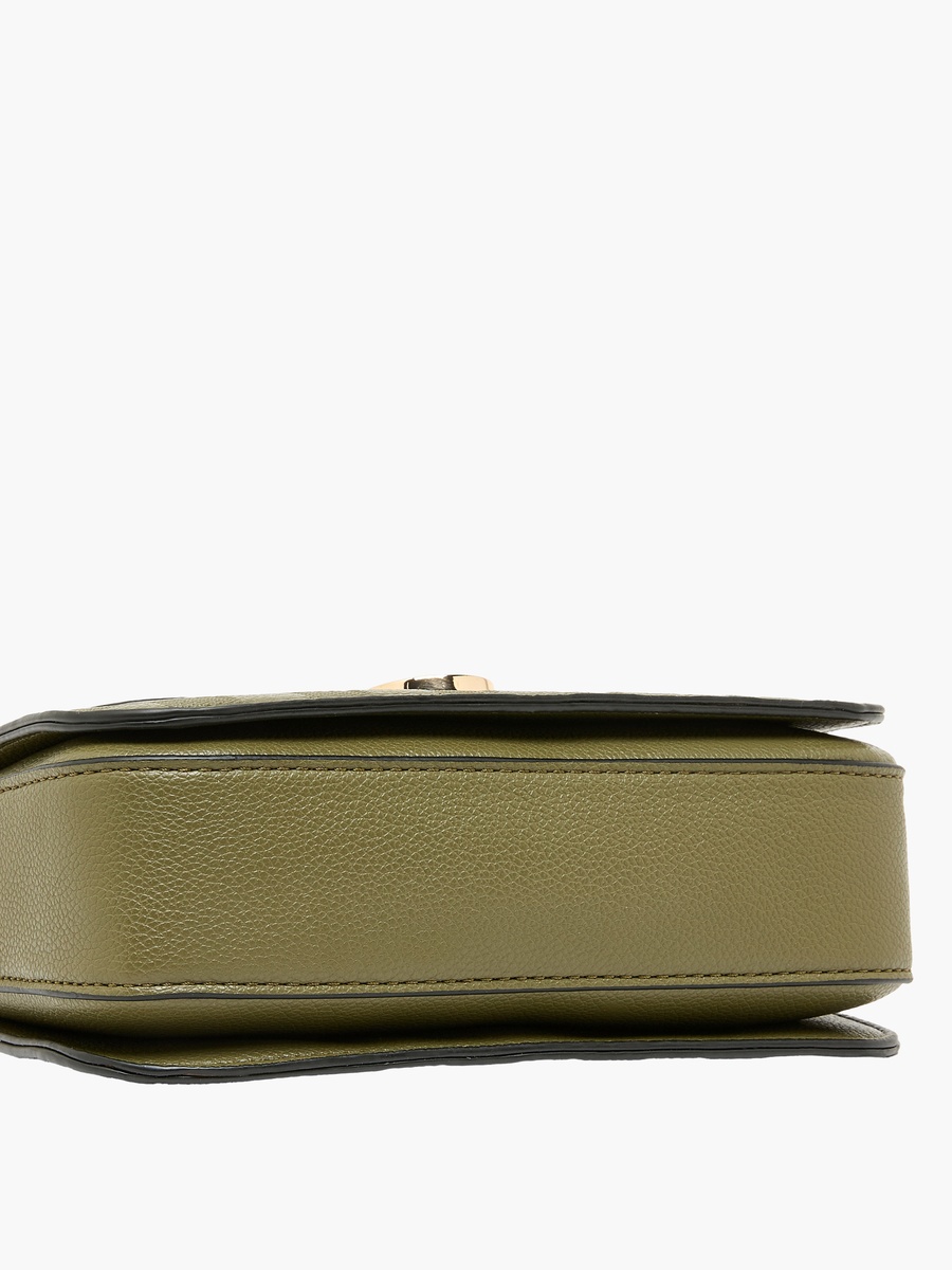 Textured Crossbody Bag with Magnetic Closure
