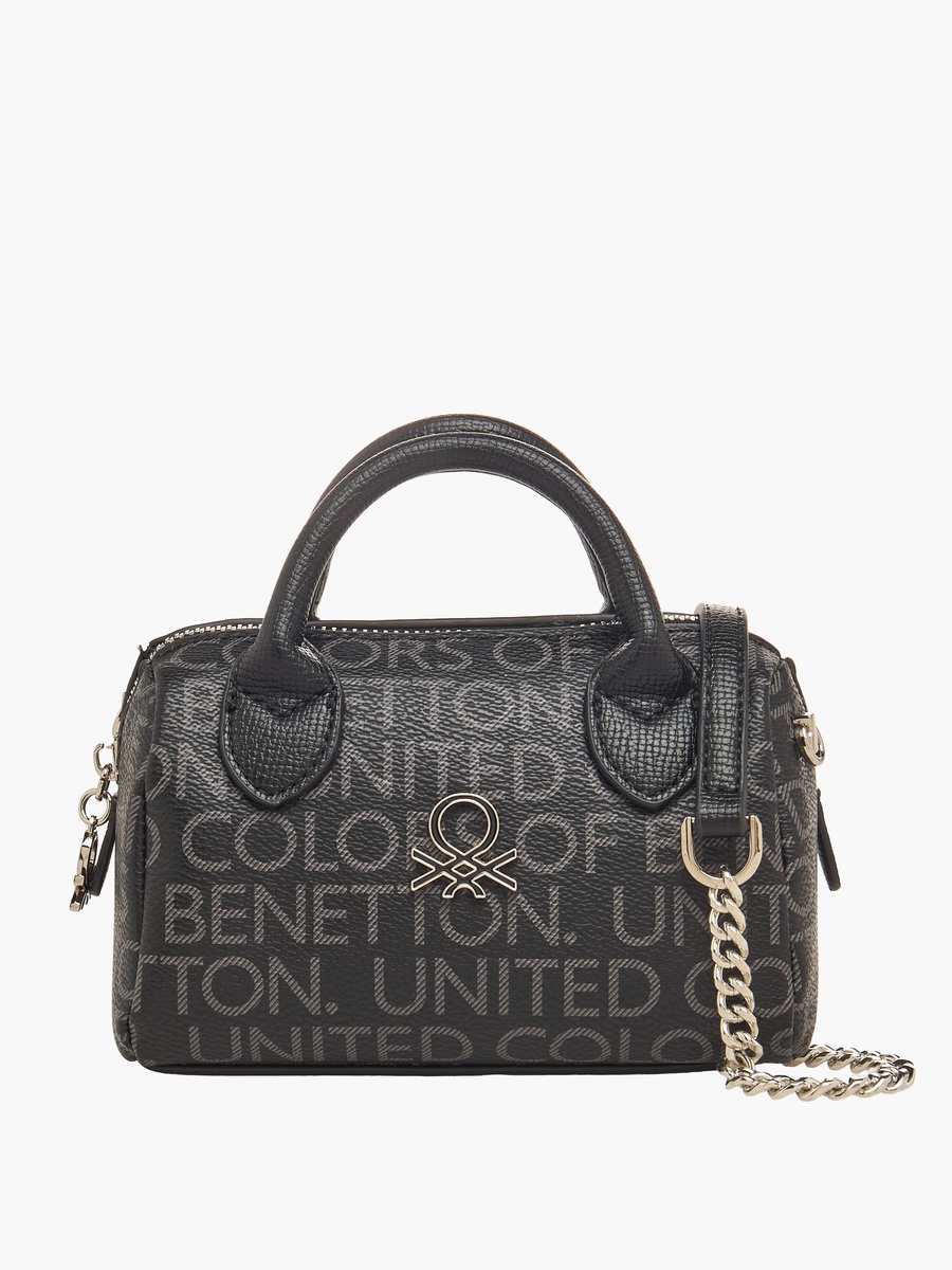 Printed Crossbody Bag with Top Handles