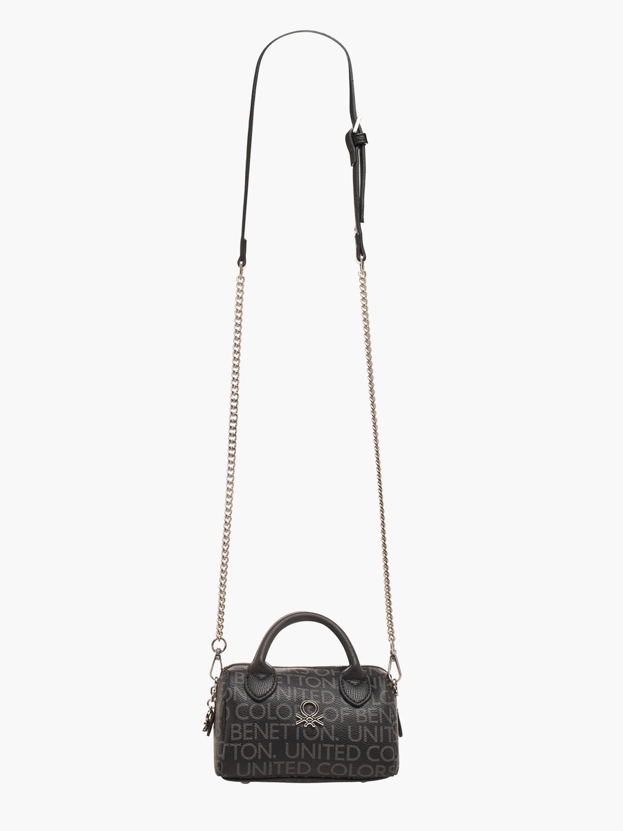 Printed Crossbody Bag with Top Handles