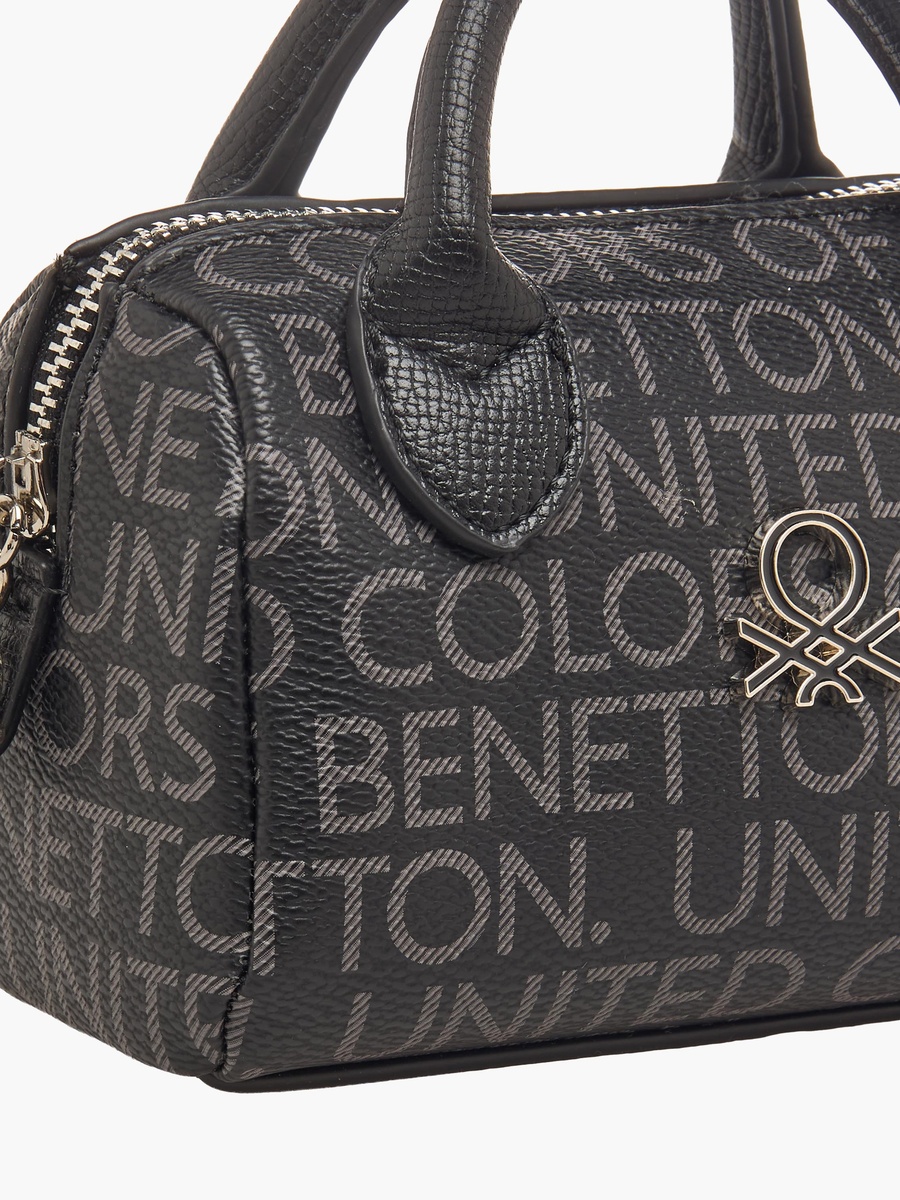 Printed Crossbody Bag with Top Handles