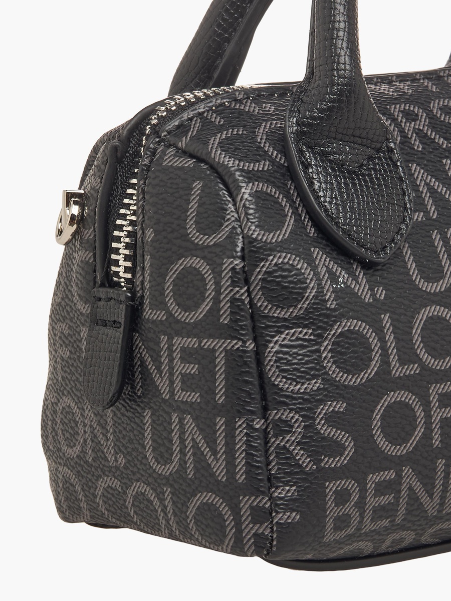 Printed Crossbody Bag with Top Handles