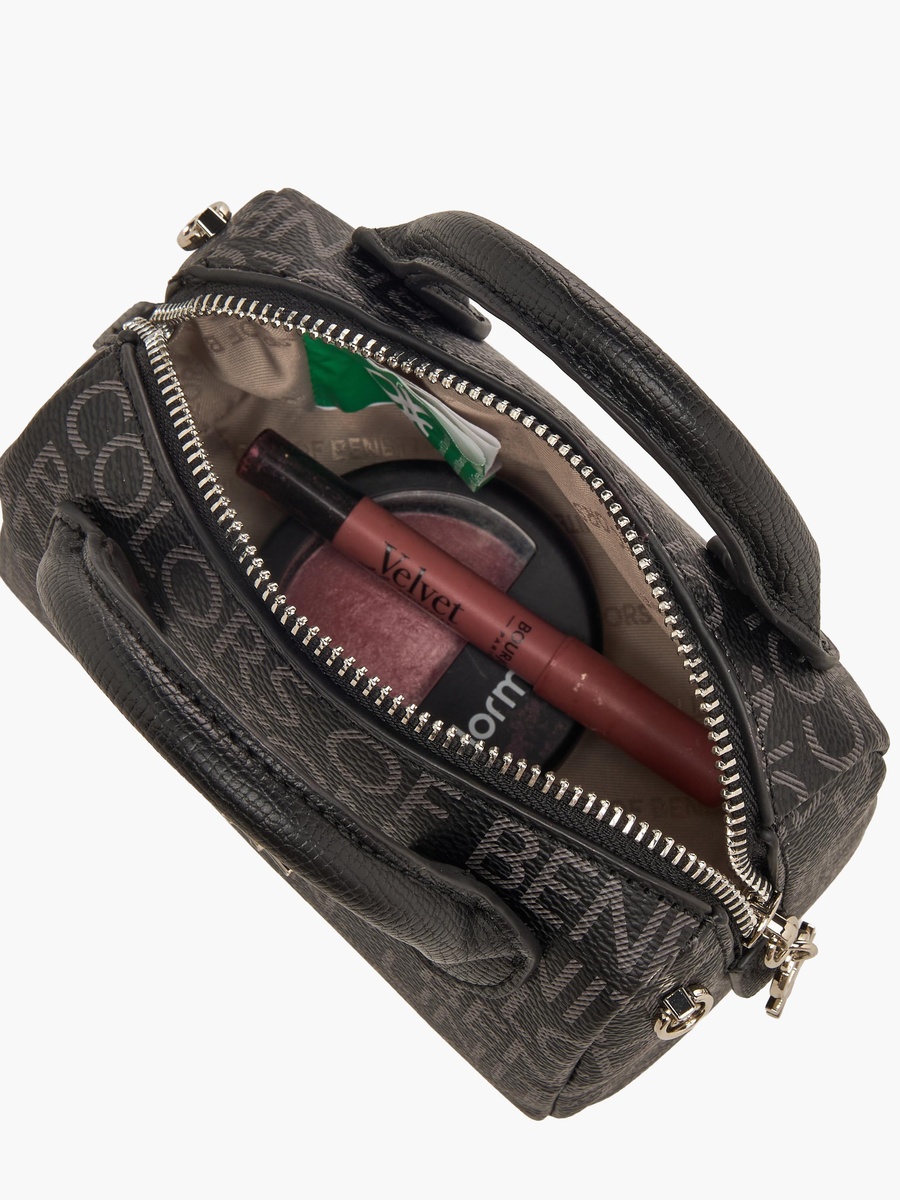 Printed Crossbody Bag with Top Handles