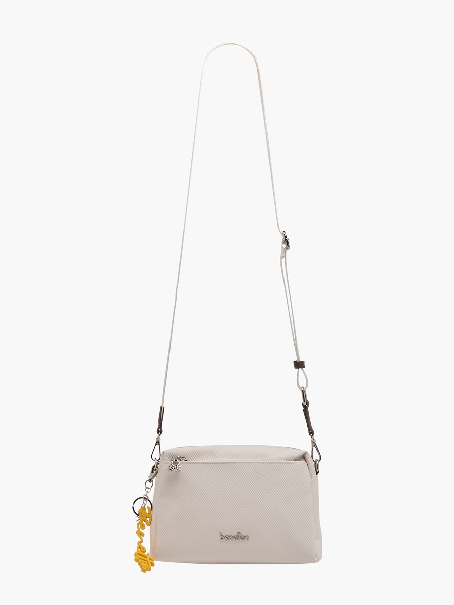 Solid Crossbody Bag with Detachable Strap