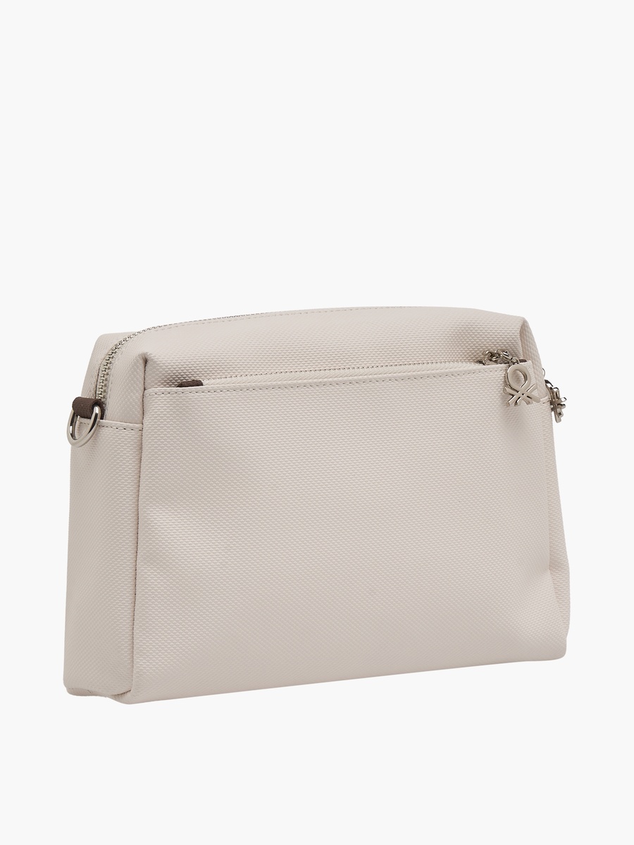 Solid Crossbody Bag with Detachable Strap