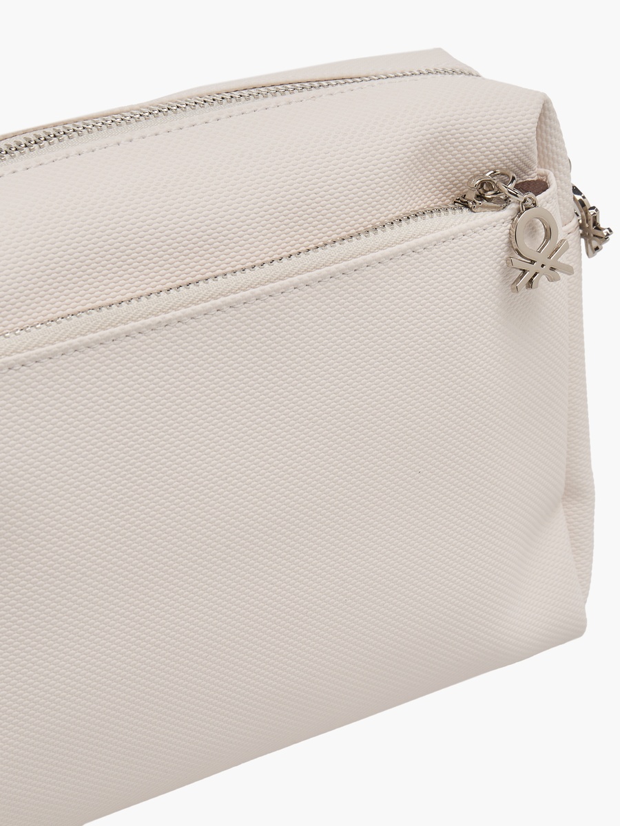 Solid Crossbody Bag with Detachable Strap