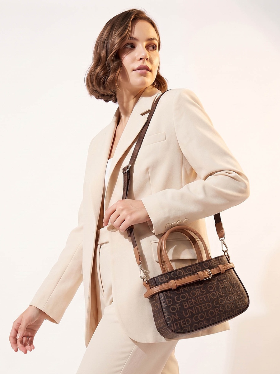 Printed Crossbody Bag with Adjustable Strap
