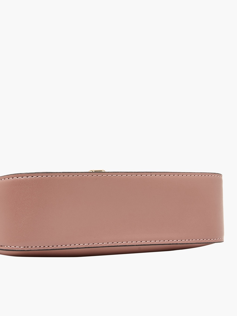 Textured Crossbody Bag with Chain Strap