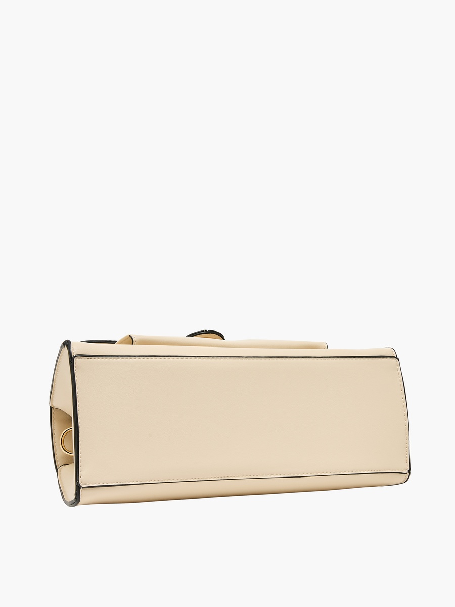 Solid Crossbody Bag with Pouch