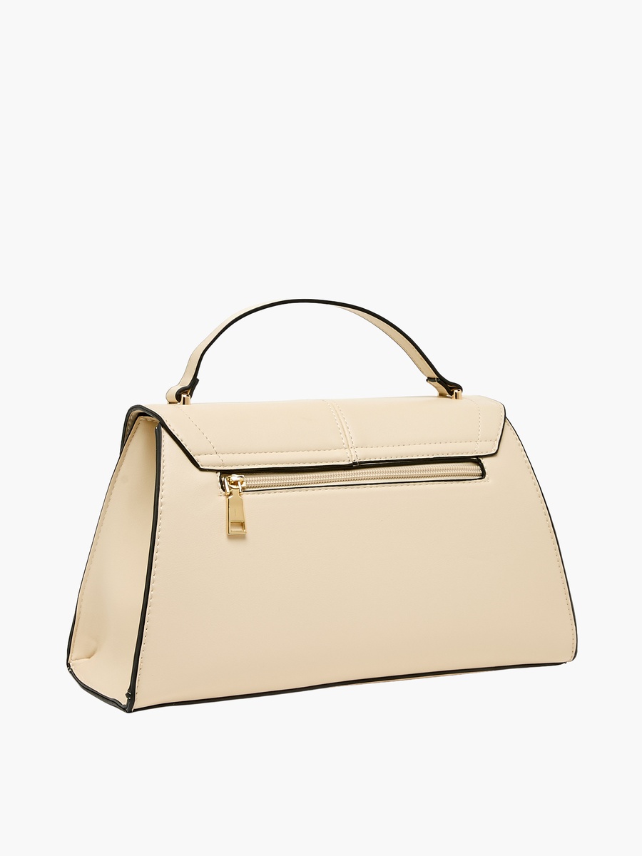 Solid Crossbody Bag with Pouch