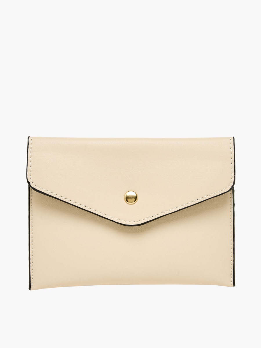 Solid Crossbody Bag with Pouch