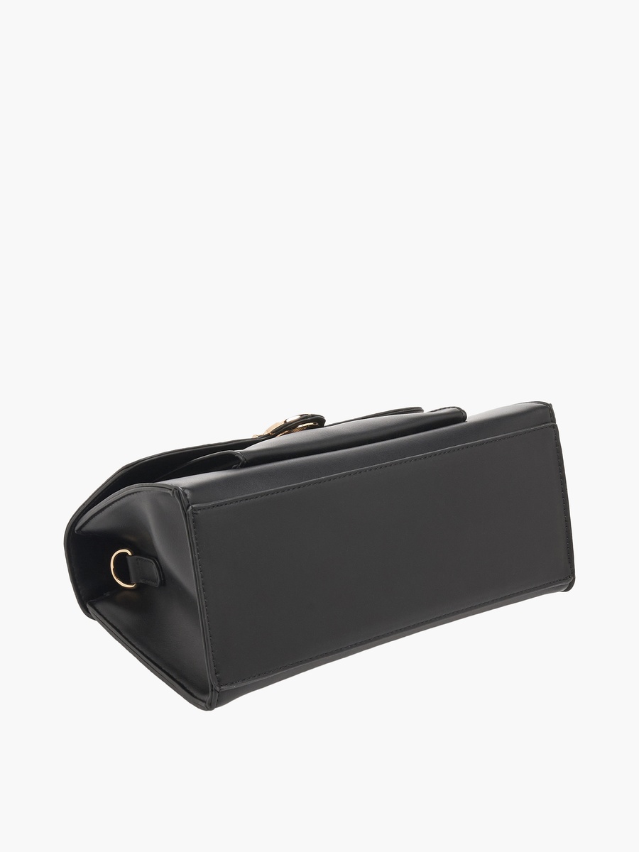 Solid Crossbody Bag with Pouch
